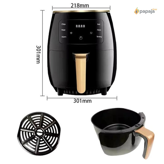 Friteza na vruć vazduh - Air Fryer - Silver Crest 6L + 50 papira za pečenje