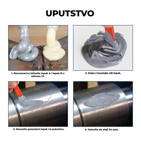 AB pasta za hladno zavarivanje - 1+1 gratis (200 ml)