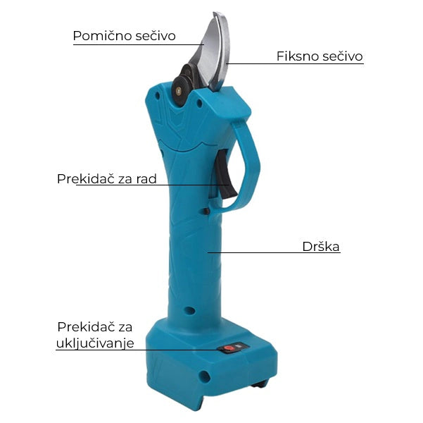 Aku makaze za rezanje voća 88V + dve baterije