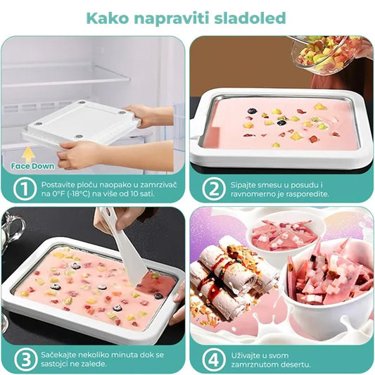 Aparat za rolanje sladoleda