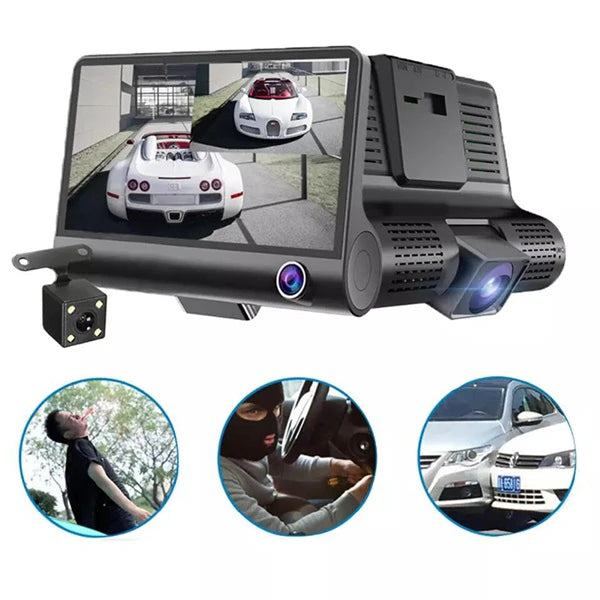 Auto kamera 3 u 1 Full HD prednja, zadnja i unutrašnja