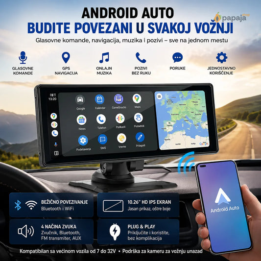 Bežični Android Auto 10.26" | Papaja Shop