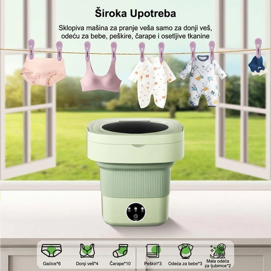 Električna prenosiva mašina za veš 9L