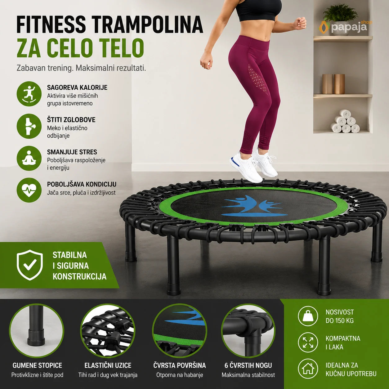 Fitness Trambolina 122 cm | Papaja Shop