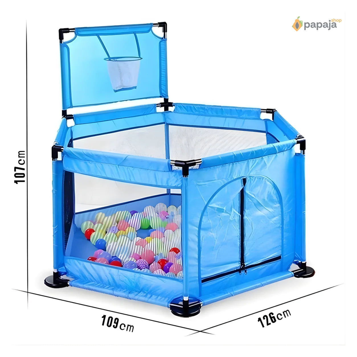 Ogradica za Bebe 2 u 1 – Koš i 15 Loptica | Papaja Shop
