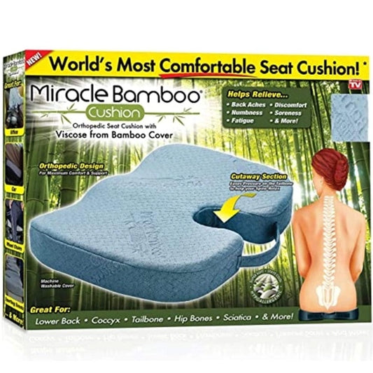Ortopedski jastuk za sedenje od bambusa i memorijske pene