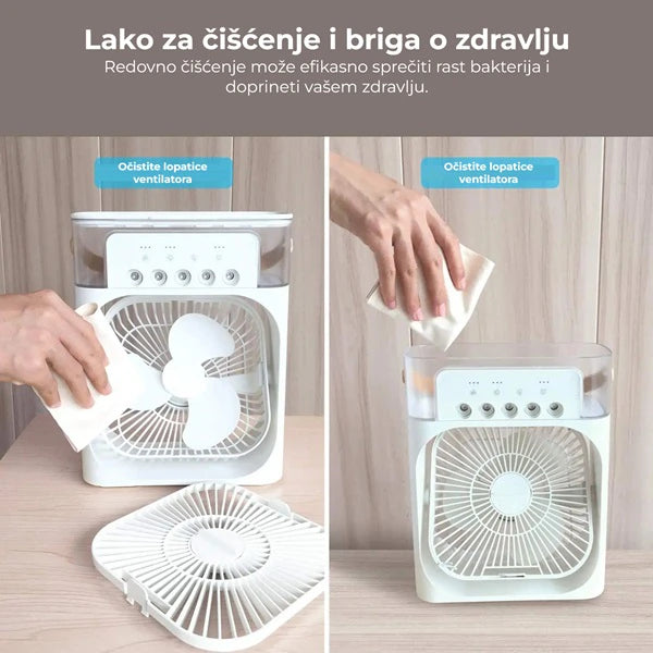 Prenosiva ventilator klima i Silikonska posuda za led