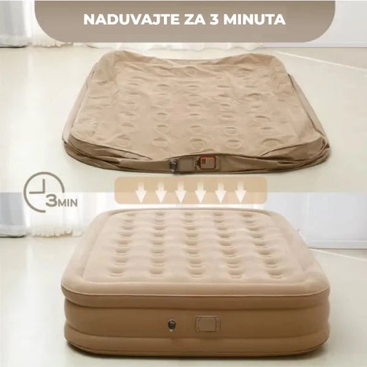 Vazdušni krevet sa automatskom vazdušnom pumpom - Leedsooy - 200x150x40 cm