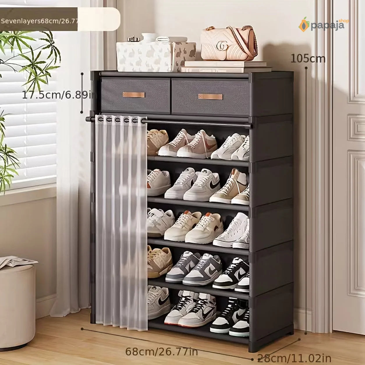 Organizer za Obuću sa Zavesom | Papaja Shop