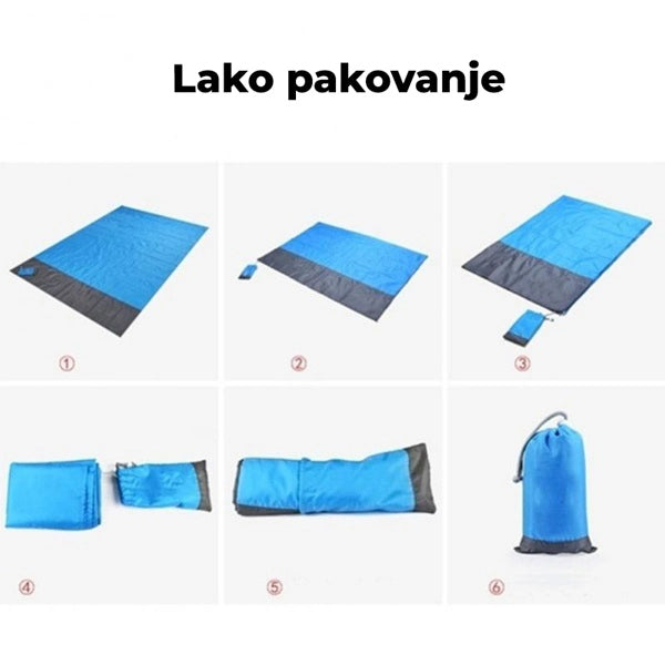 Vodootporna prostirka za plažu 210x200 cm