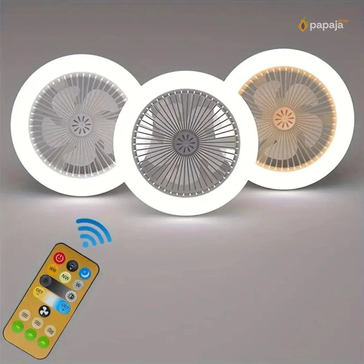 Ventilator sijalice E27 50W + 30W – Komplet 2 komada sa daljinskim