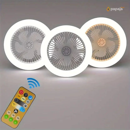Ventilator sijalice E27 50W + 30W – Komplet 2 komada sa daljinskim