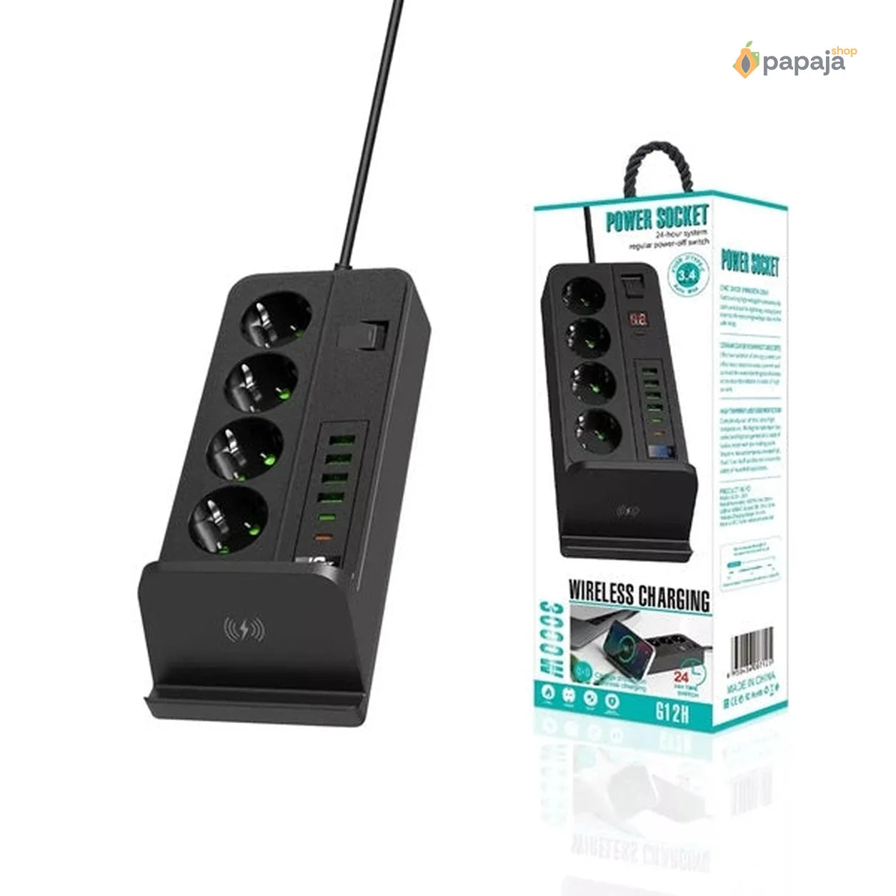Multifunkcionalni Produzni Kabl Sa USB portovima i WiFi punjačem
