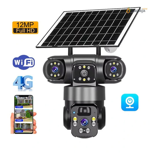 Solarna Wifi kamera sa tri sočiva | Papaja Shop