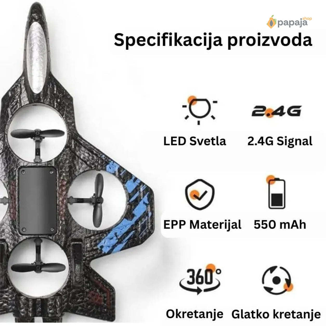 Dron U Obliku Aviona | Papaja Shop