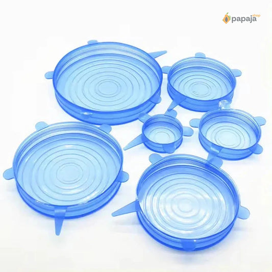 Silikonski poklopci za svežu hranu - 1 set 6 komada