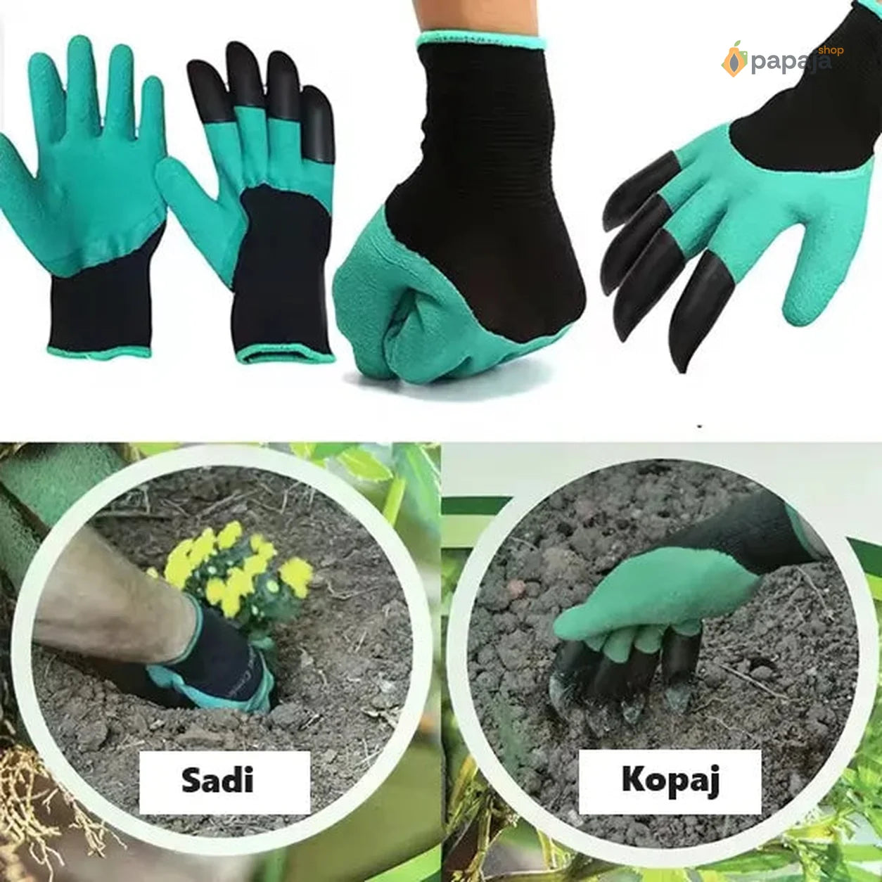 Baštenske rukavice za kopanje - GARDEN GENIUE