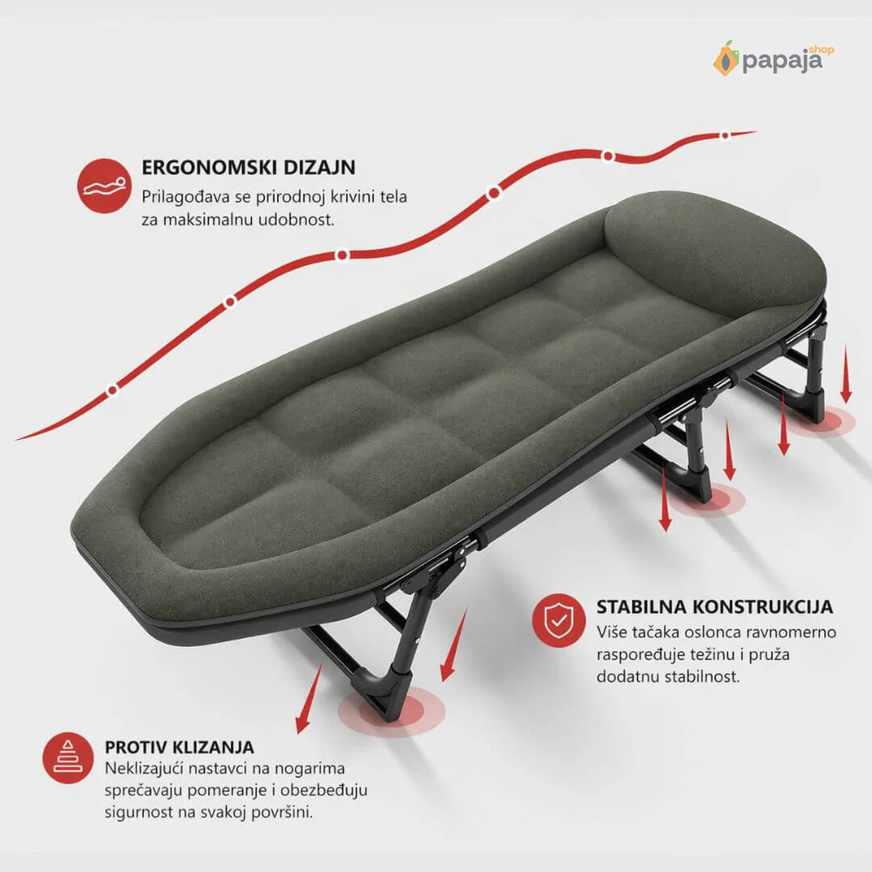 2u1 Sklopiva Sofa-Krevet | Papaja Shop