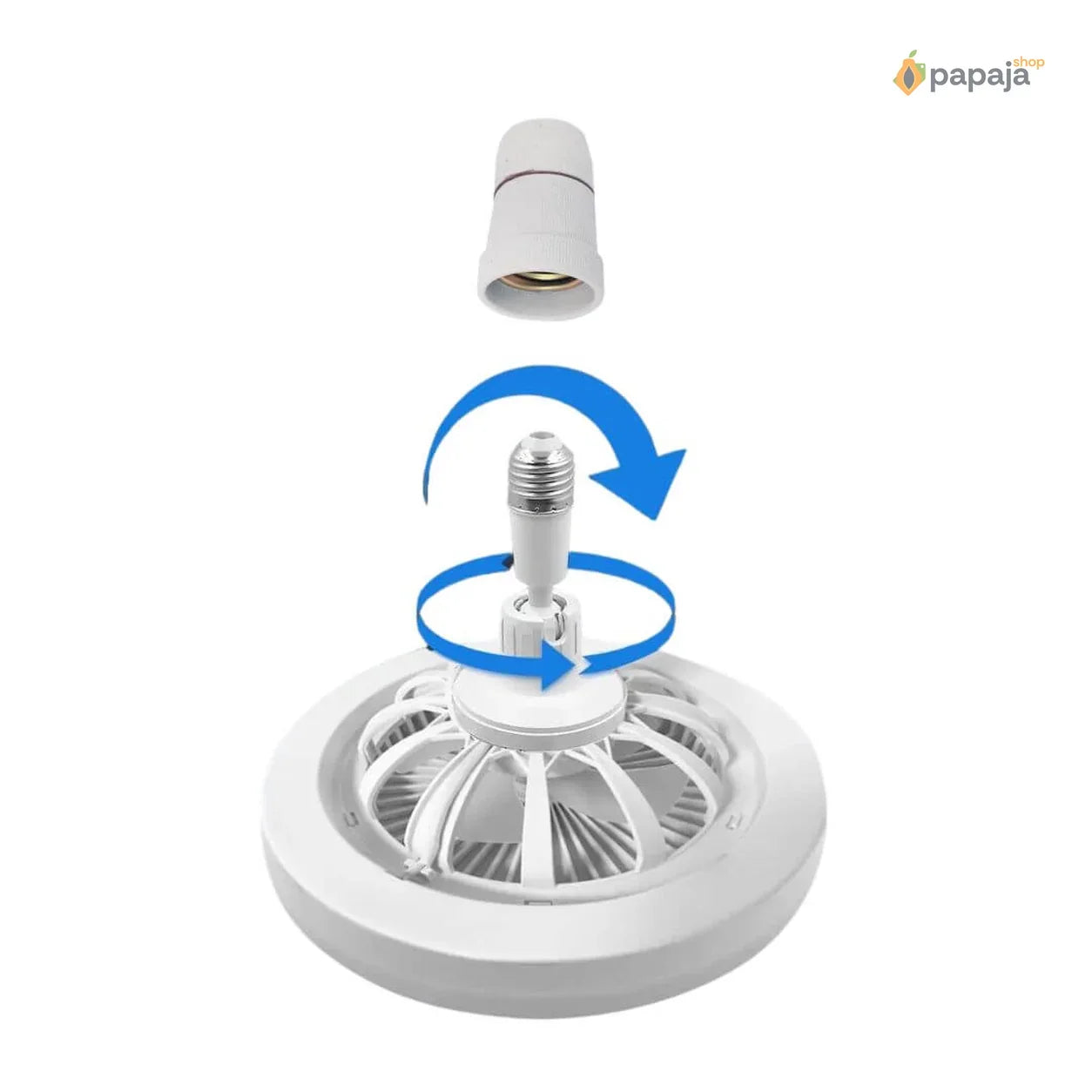 Ventilator sijalice E27 50W + 30W – Komplet 2 komada sa daljinskim