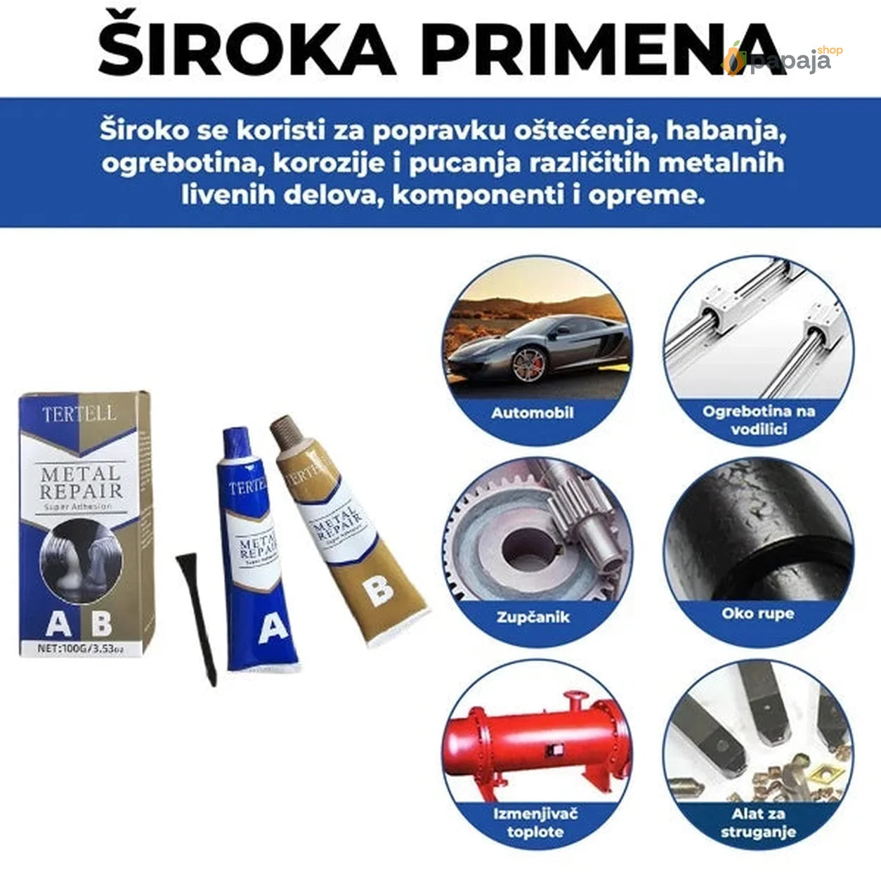 AB pasta za hladno zavarivanje - 1+1 gratis (200 ml)