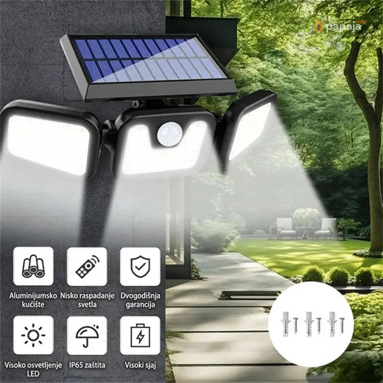 Trostrani solarni reflektor | Papaja Shop