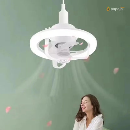 Ventilator sijalice E27 50W + 30W – Komplet 2 komada sa daljinskim