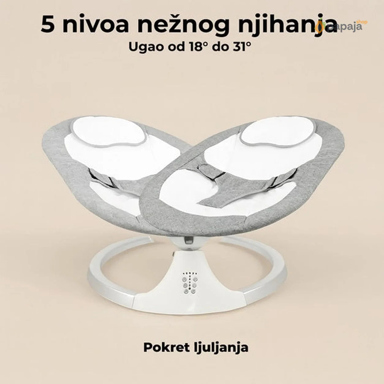 Električna njihalica za bebe ljuljaška električna