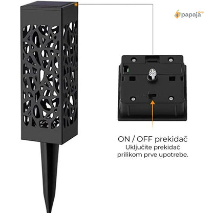 Baštenske solarne lampe sa senzorom 6 kom