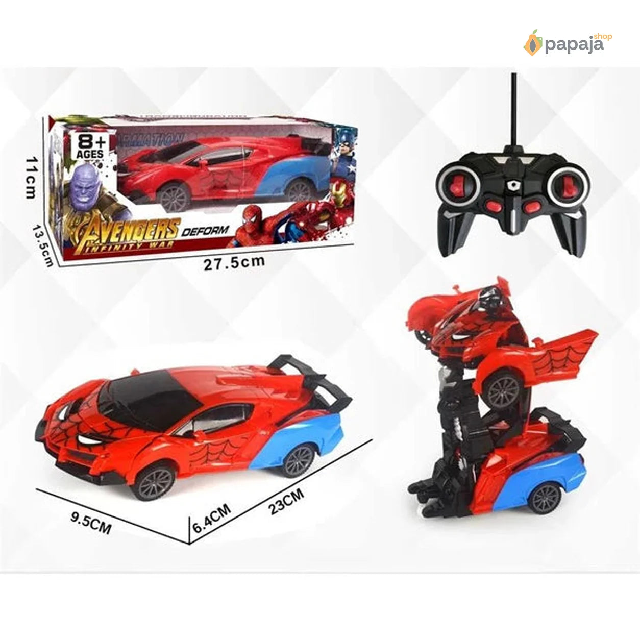 Auto transformers Spider-Man sa daljinskim upravljačem