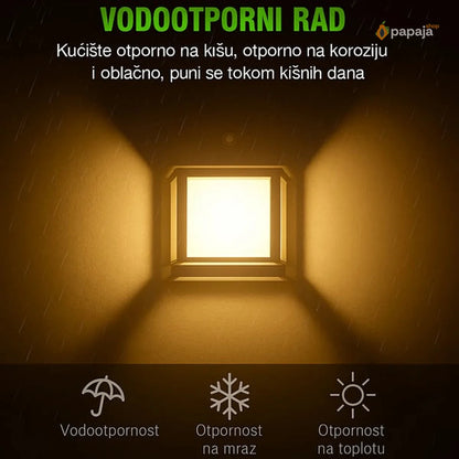 Solarna lampa sa Edison sijalicom za dvorište