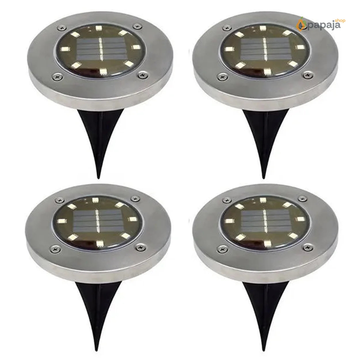 Podna LED solarna lampa za dvorište – Set 4 komada