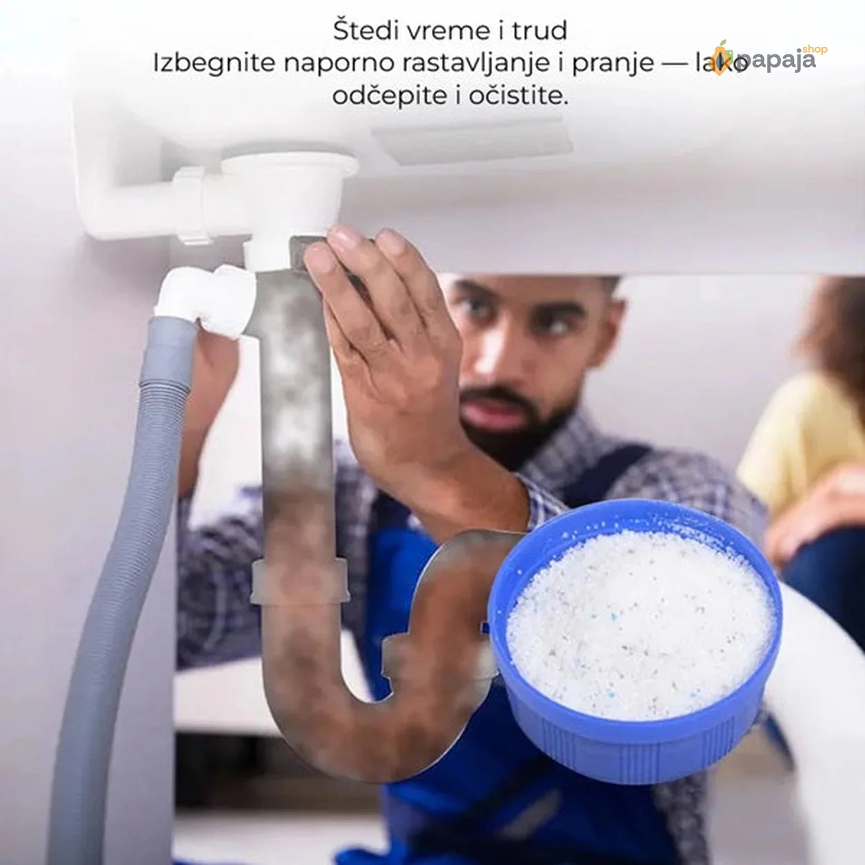 AKCIJA Prah za otčepljenje odvoda + silikonski filteri set 4 kom.