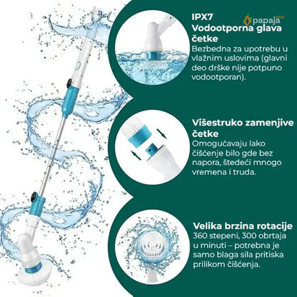 Super električna rotirajuća spin četka sa dodatnim nastavcima