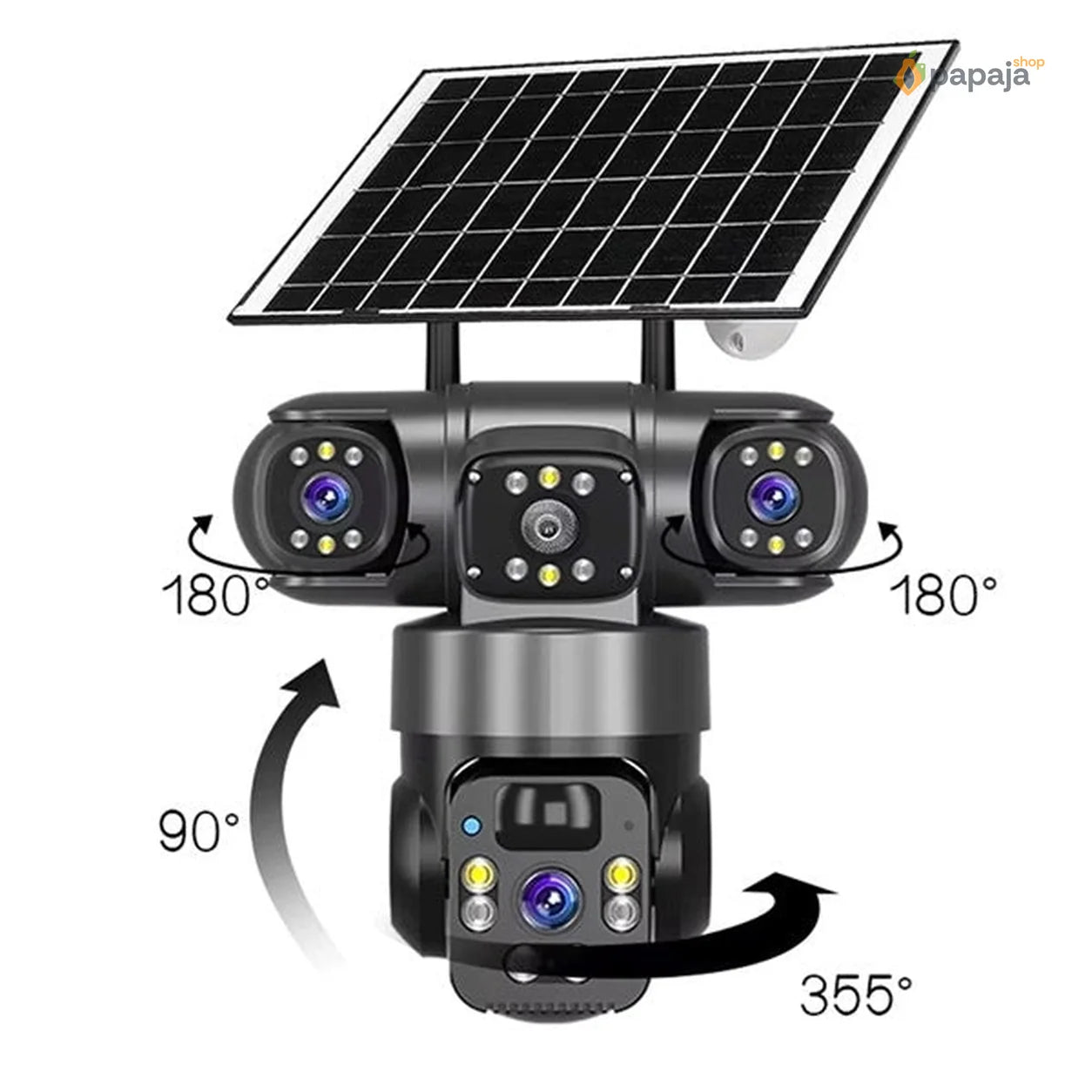 Solarna Wifi kamera sa tri sočiva | Papaja Shop