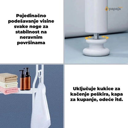 Polica za kupatilo za iznad veš mašine