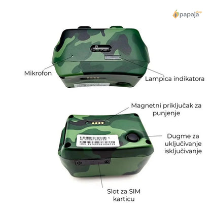 Lokator za lovačke pse - Tracker za pse IK122T 4G GPS