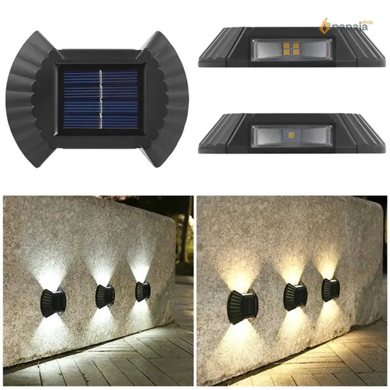Zidne solarne lampe 4kom