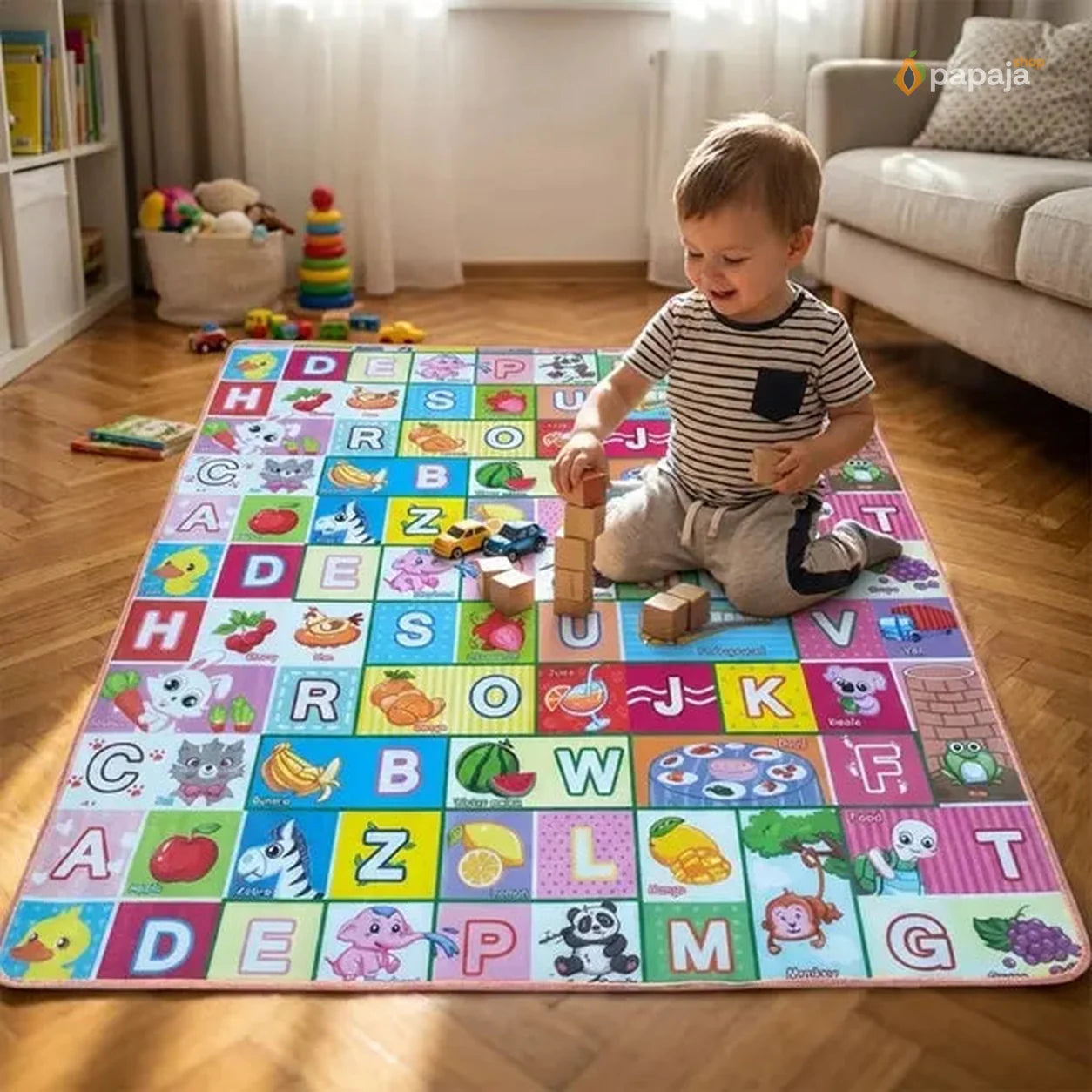 Dvostrana podloga za puzanje i igru | Papaja Shop