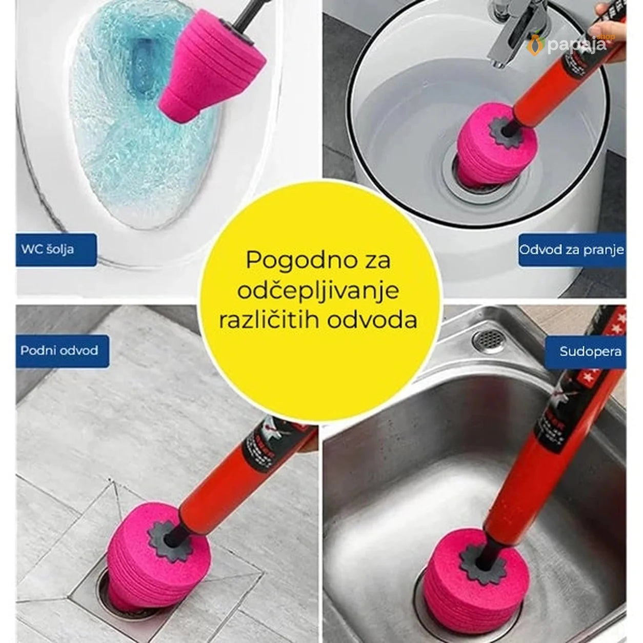 Odčepljivač za odvode, WC i lavabo