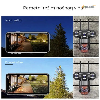 Solarna Wifi kamera sa tri sočiva | Papaja Shop