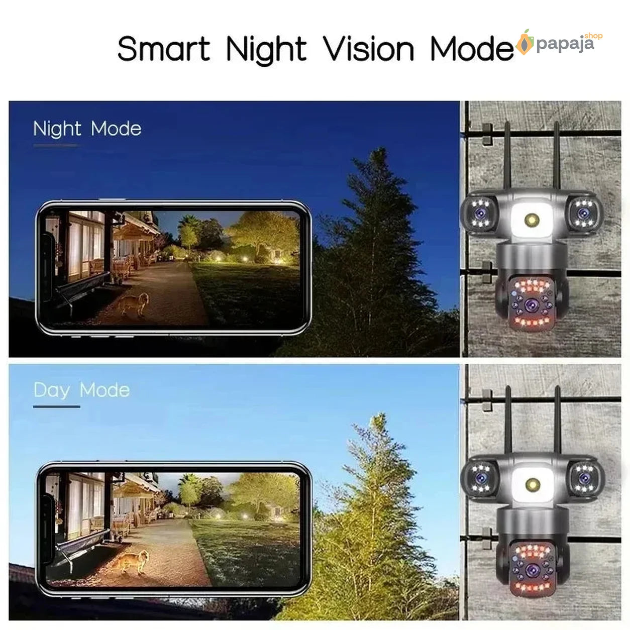 Ultra HD PTZ Kamera sa Tri Sočiva | Papaja Shop