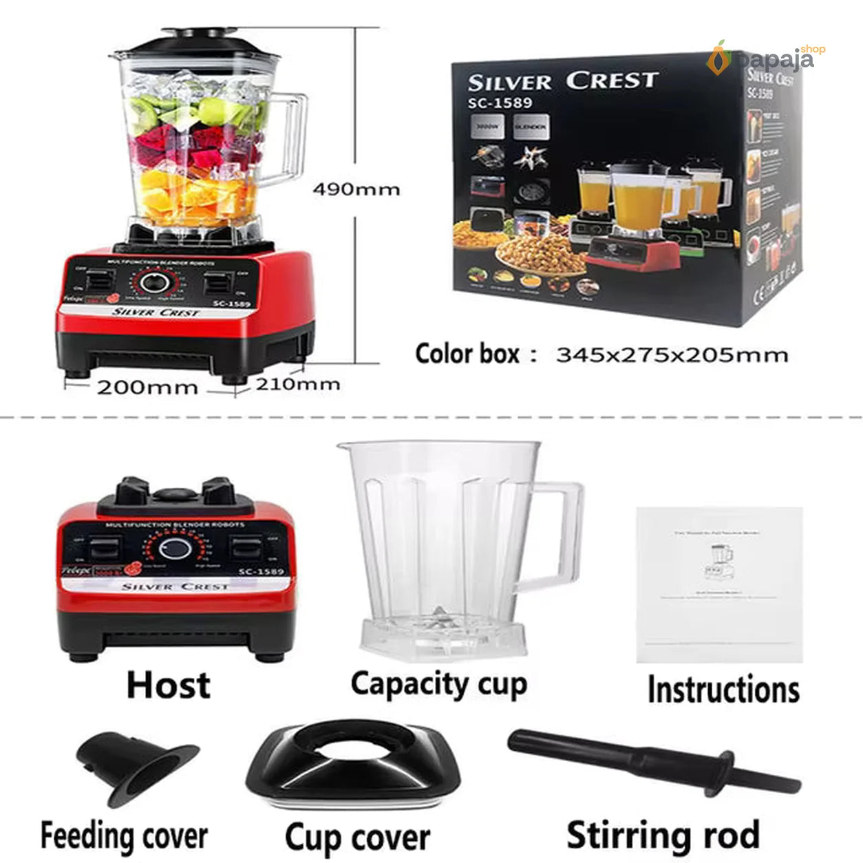Profesionalni Blender Sa 2 Posude | Papaja Shop