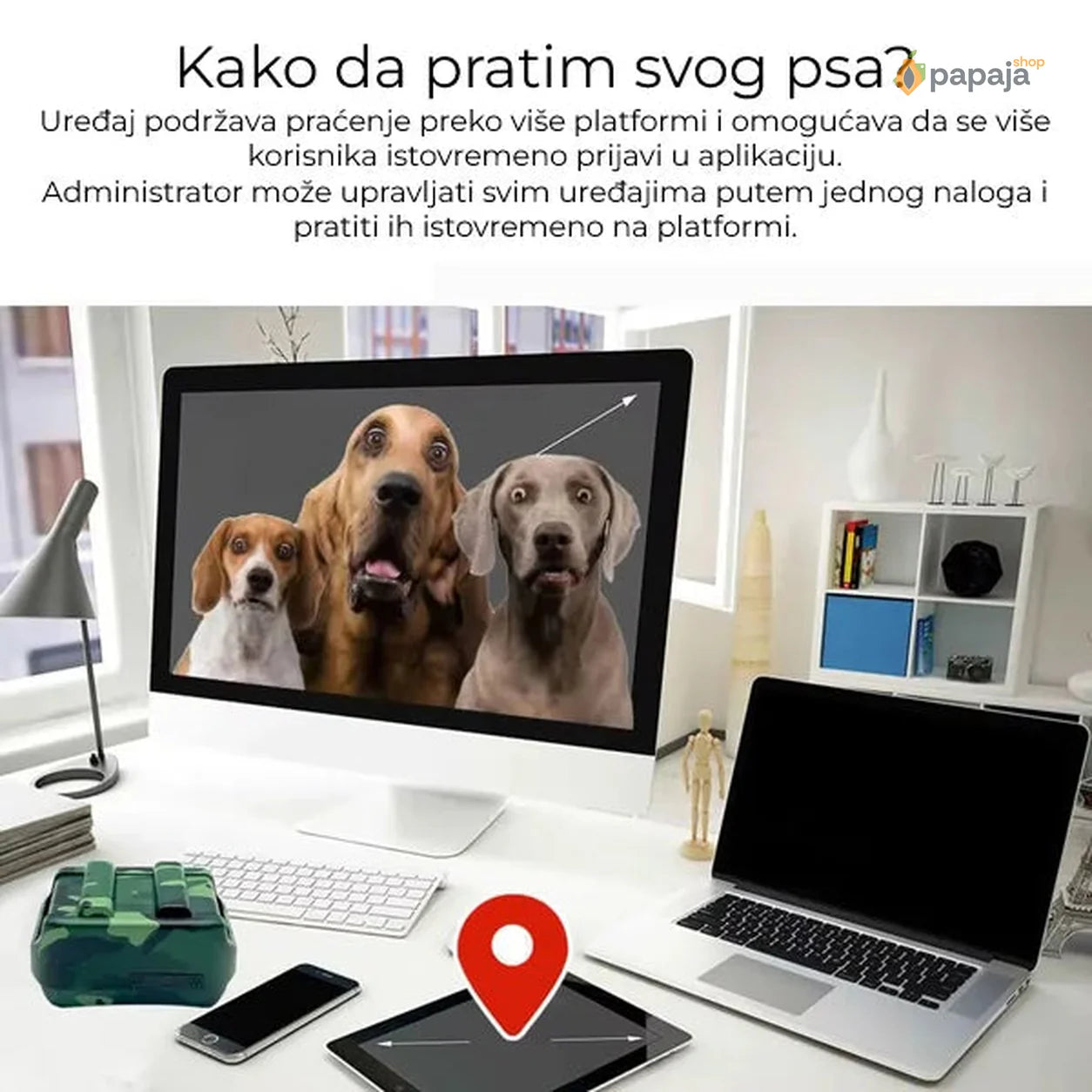 Lokator za lovačke pse - Tracker za pse IK122T 4G GPS