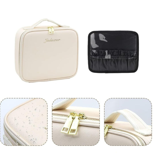 Kofer za šminku sa LED ogledalom i 3 para magnetnih trepavica