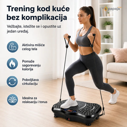 Trening kod kuće na vibracionoj ploči