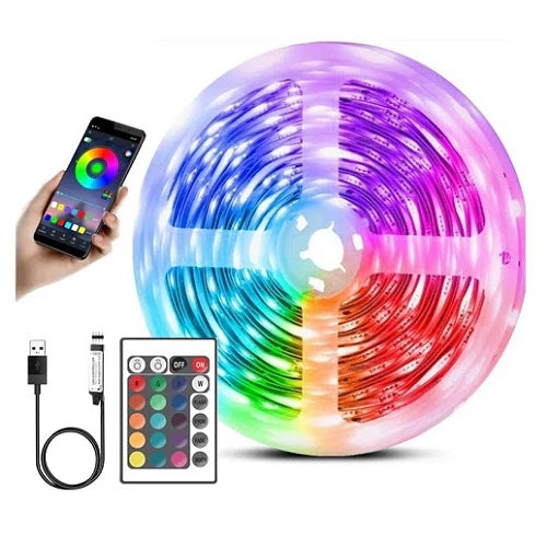 LED Traka RGB USB 5V (Bluetooth + Daljinski) - silikonska