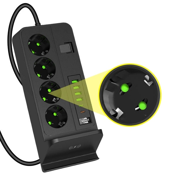 Multifunkcionalni Produzni Kabl Sa USB portovima i WiFi punjačem