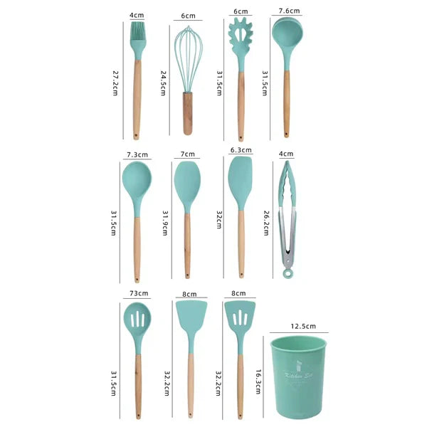 Set kuhinjskog pribora 12 delova – Kompletan set za svaku kuhinju