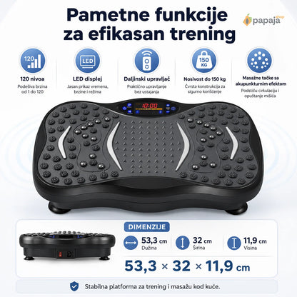Vibraciona ploča — pametne funkcije i dimenzije