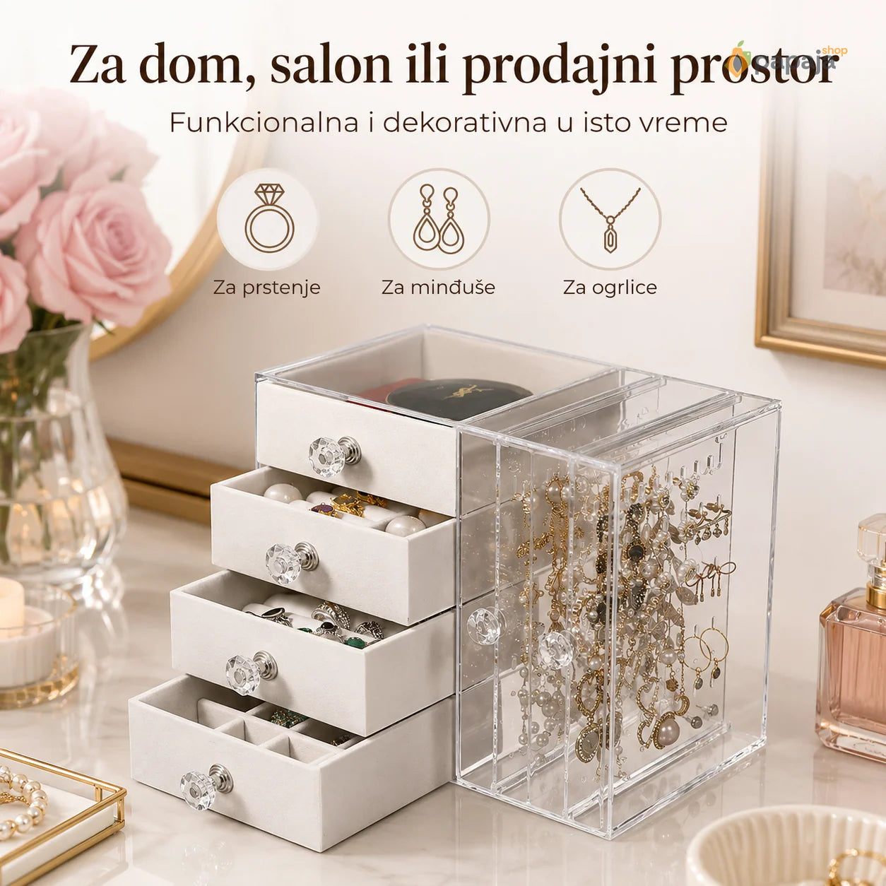 Akrilna Kutija za Nakit - Savršena Organizacija | Papaja Shop